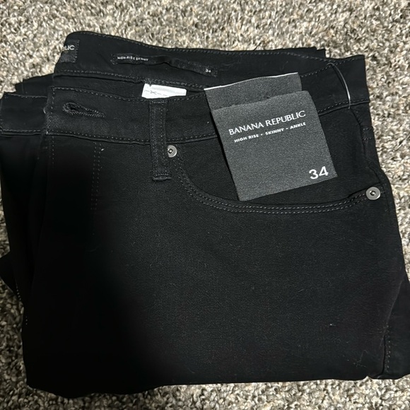 NWT! Banana Republic Premium Denim Black High Rise + Skinny - Multiple🔹 - Picture 13 of 16
